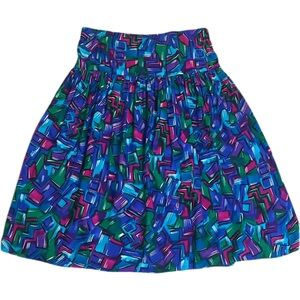 Vintage 80s Koret Colorful Abstract Skirt